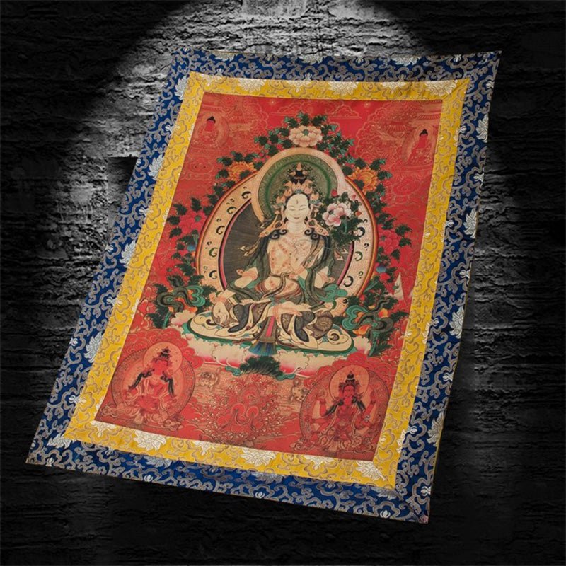 18th-Century-White-Tara-Tibetan-Antique-Thangka-Hand-painted-With-Mineral-Color-Materials-Menbris-Sama-Style-Oriental-Treasure-5602.jpg